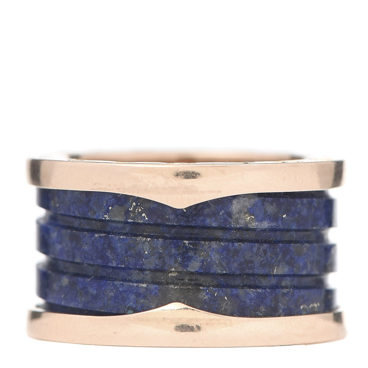 Bulgari 18K Rose Gold Lapis Lazuli B.Zero1 Four-Band Ring 50 5.5 3 of 6