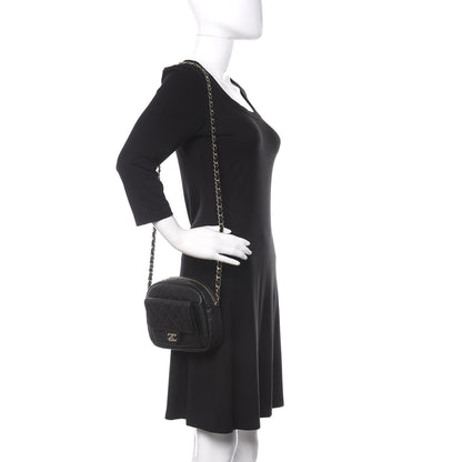 Chanel Caviar Quilted CC Day Camera Case Black 2 of 10
