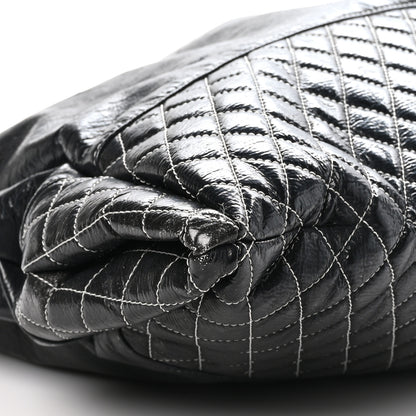 Chanel Vinyl Quilted Melrose Degrade Tote Black 9 of 10