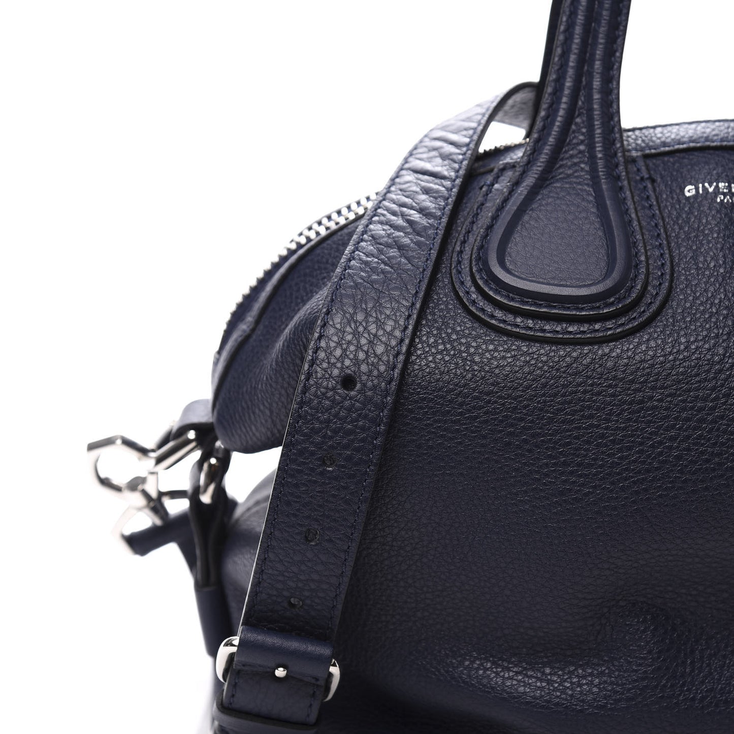 Pebbled Calfskin Small Nightingale Night Blue