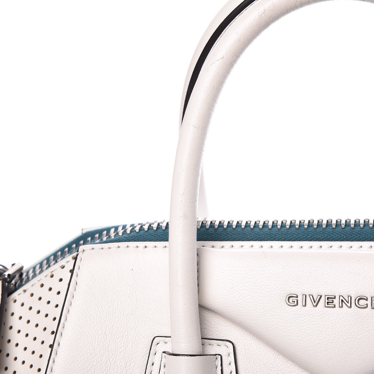 Givenchy Lambskin Perforated Small Antigona White 12 of 20