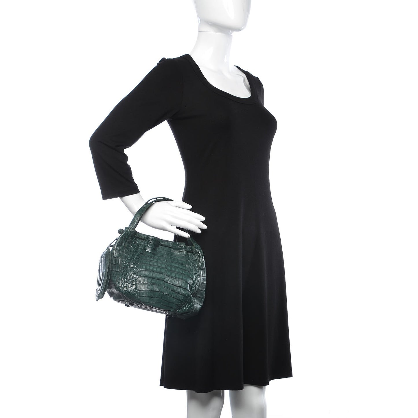 Crocodile Satchel Green