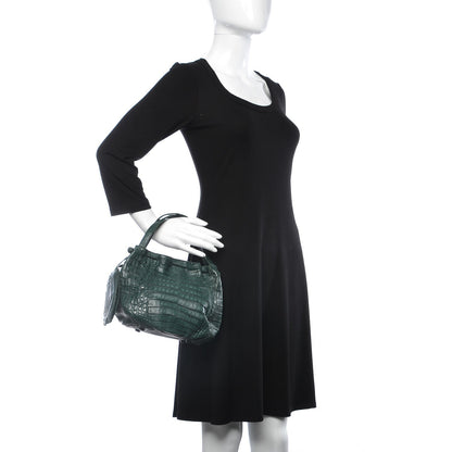 Nancy Gonzalez Crocodile Satchel Green 2 of 7