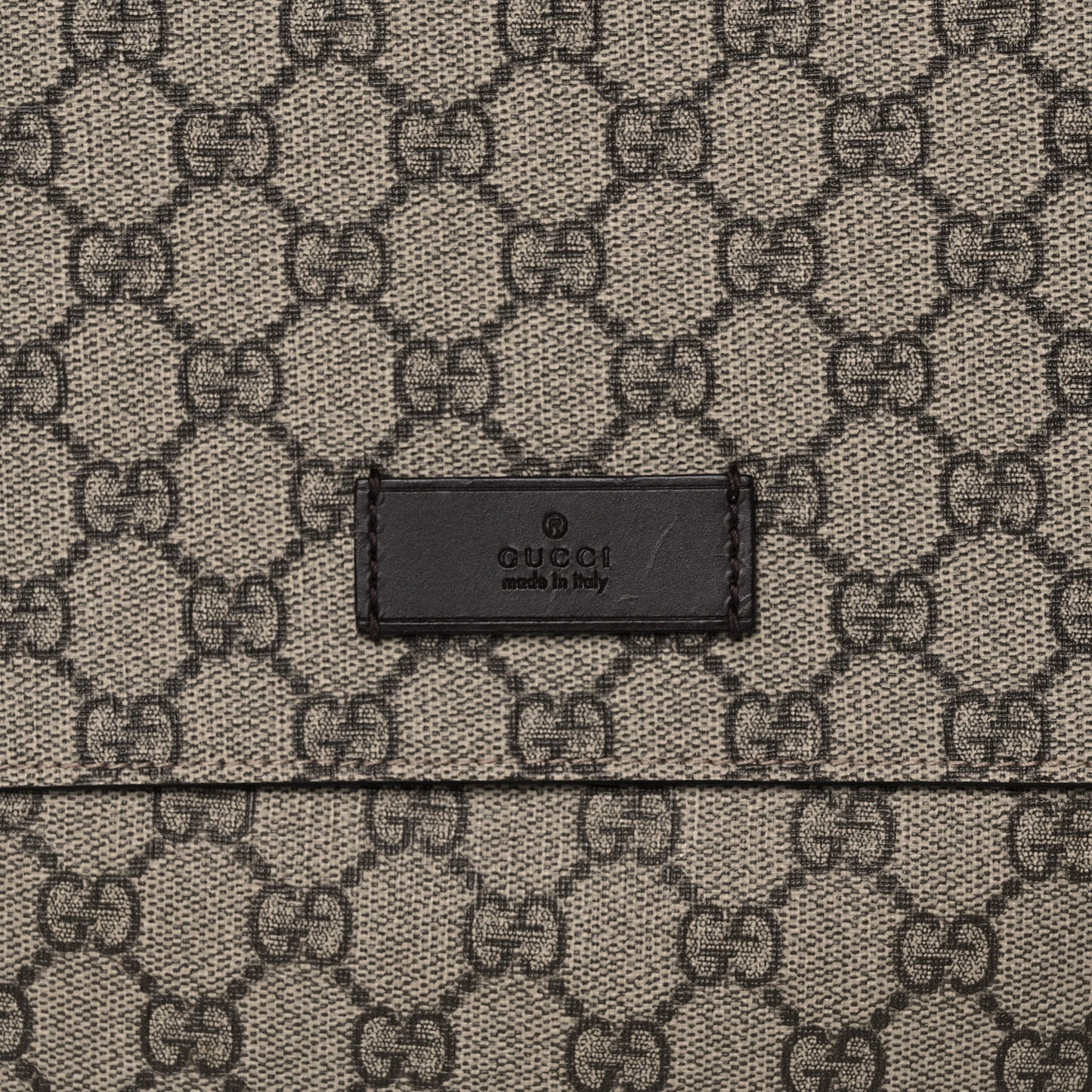 GG Plus Monogram Messenger Diaper Bag Dark Brown