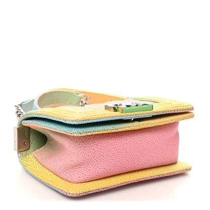 Chanel Caviar Quilted Mini Cuba Rainbow Boy Flap  Pink Multicolor 4 of 10