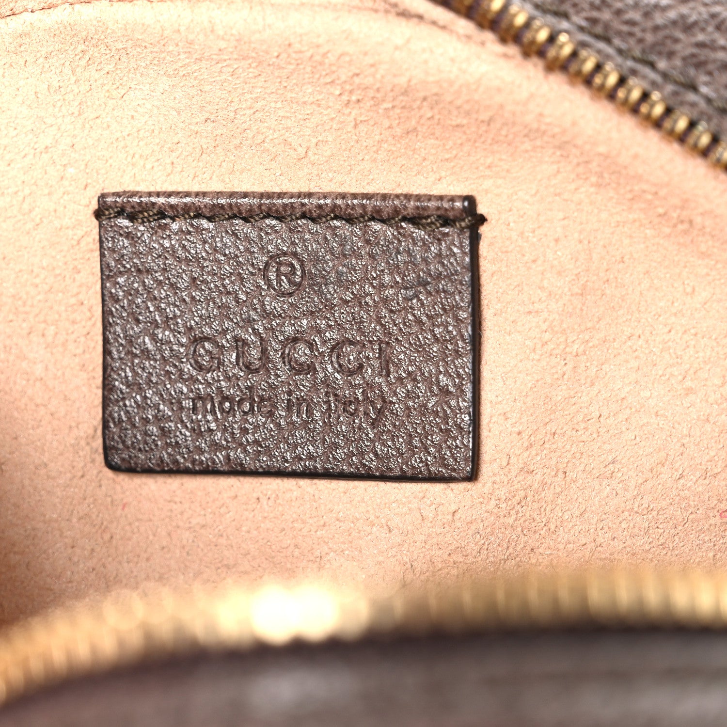 Gucci GG Supreme Monogram Web Mini Ophidia Round Shoulder Bag Brown 6 of 10