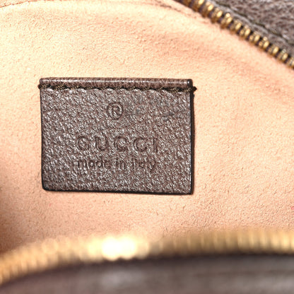 Gucci GG Supreme Monogram Web Mini Ophidia Round Shoulder Bag Brown 6 of 10