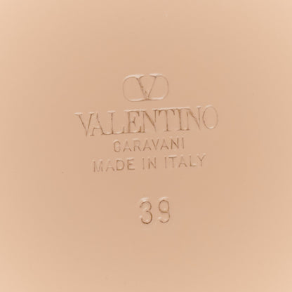 Valentino Garavani Metallic Nappa Vlogo Flat Slide Sandals 39 Antique Brass 8 of 9