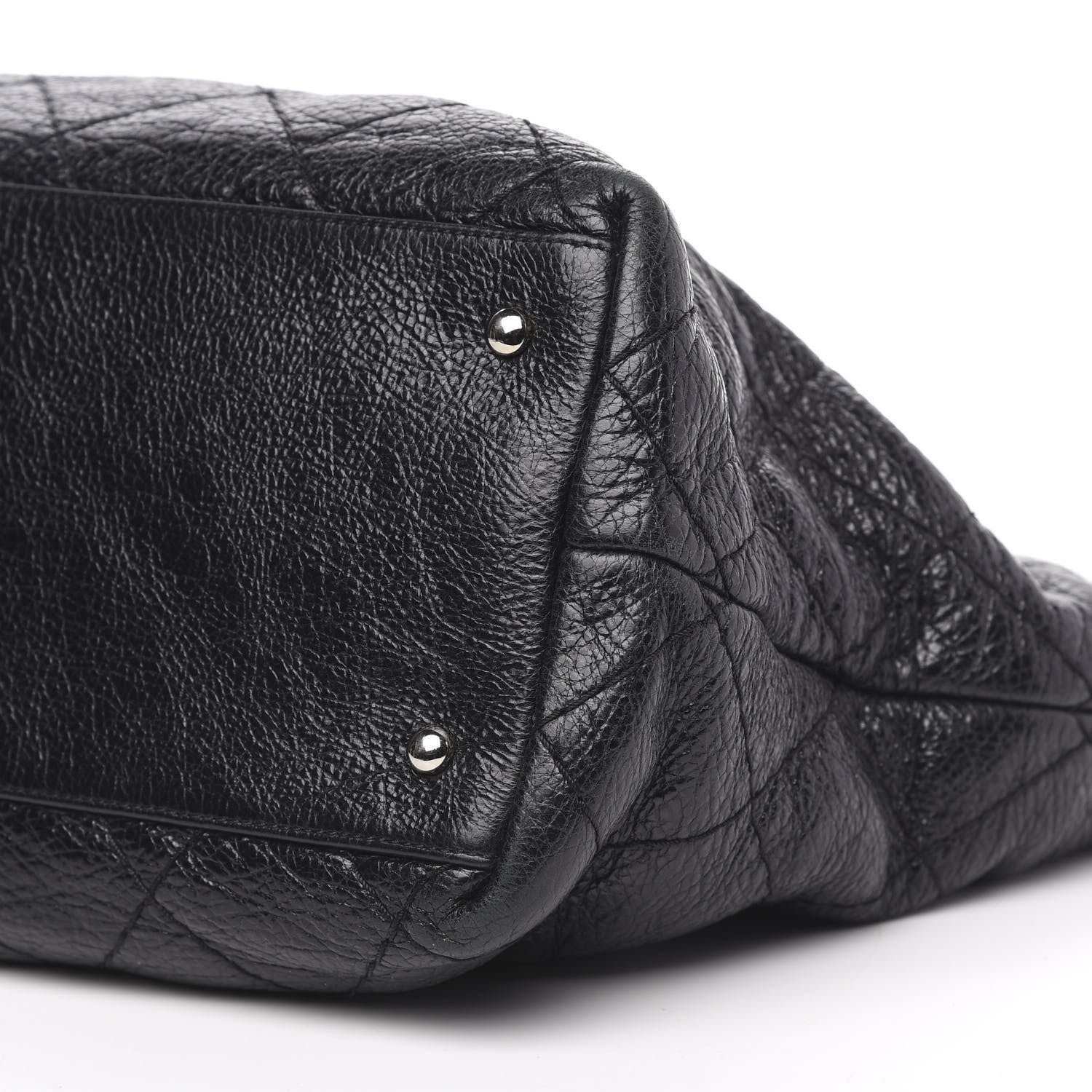 Chanel Glazed Calfskin Large On The Road Tote Black 12 of 14