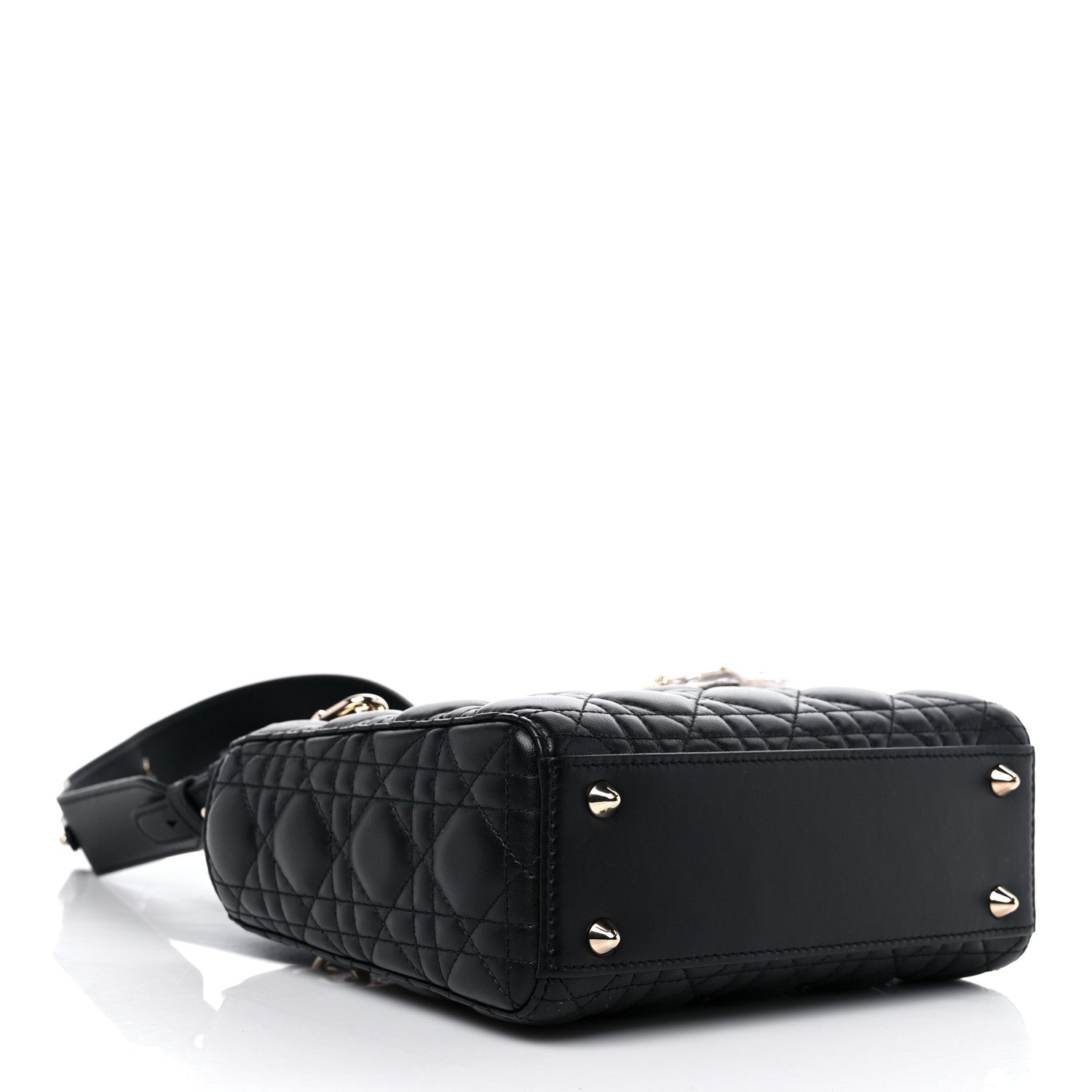 Christian Dior Lambskin Cannage Small My ABCDior Lady Dior Black 4 of 11