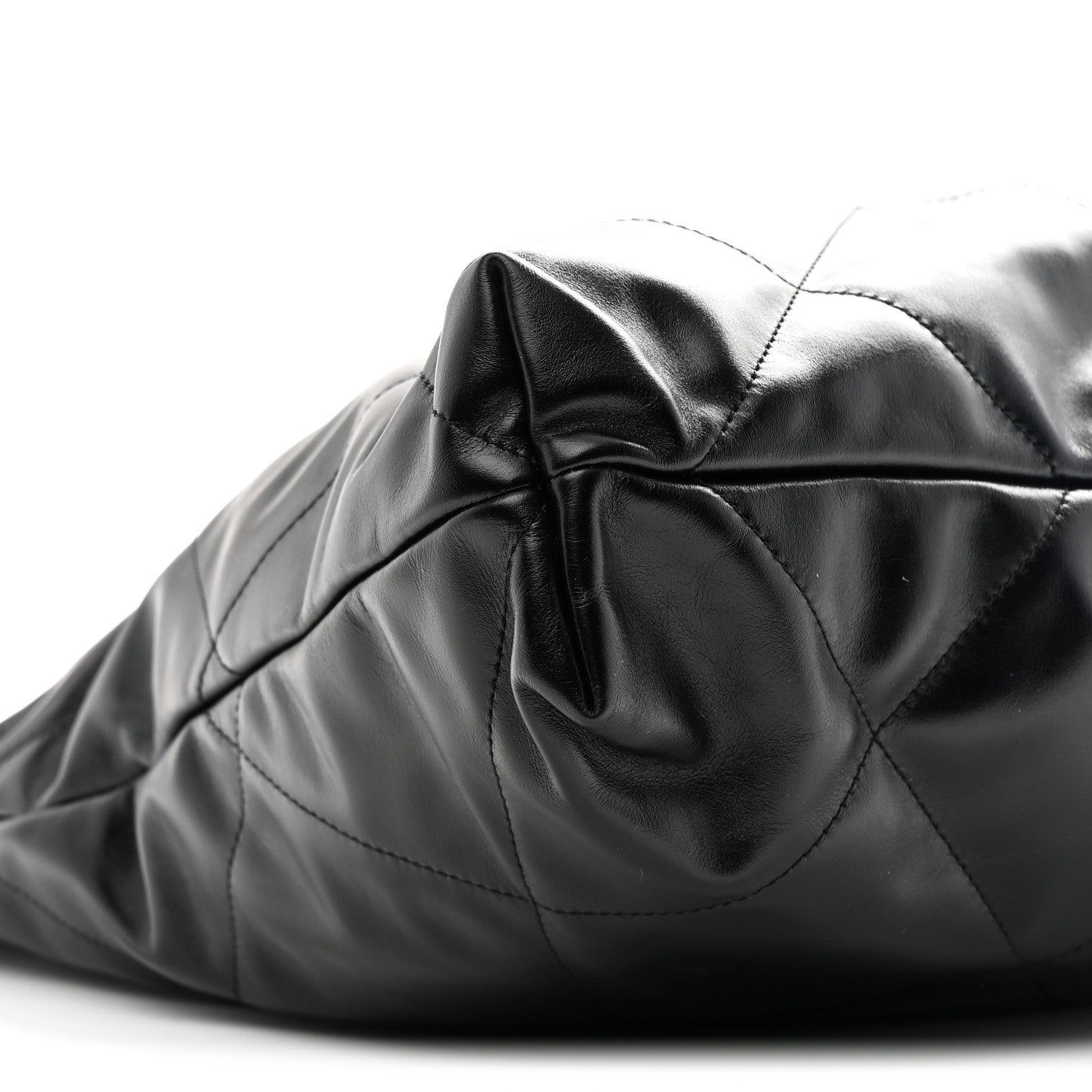 Chanel Shiny Calfskin Quilted Chanel 22 Black 10 of 11