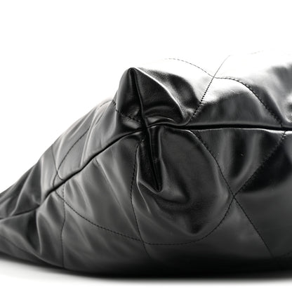 Chanel Shiny Calfskin Quilted Chanel 22 Black 10 of 11