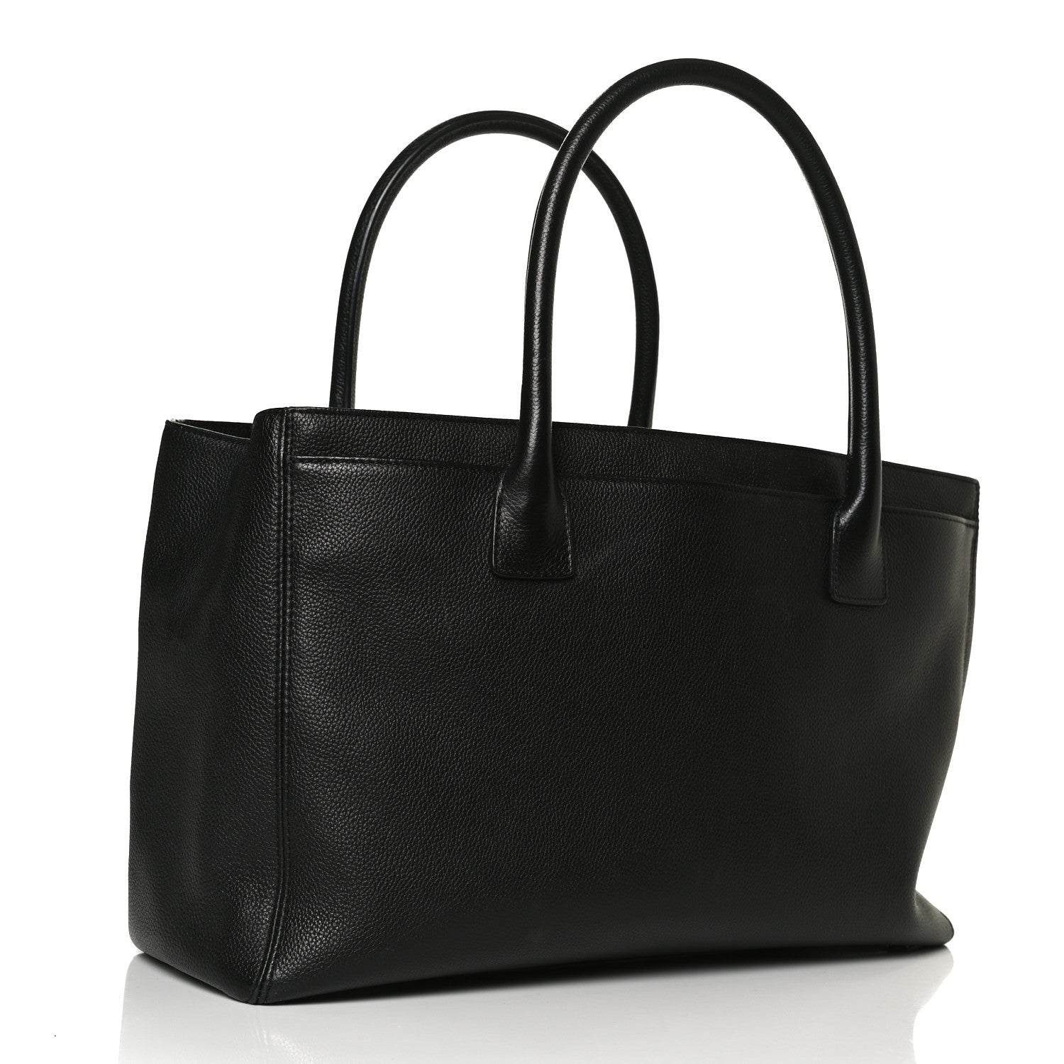 Chanel Calfskin Cerf Executive Shopper Tote Black 2 of 11