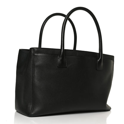 Chanel Calfskin Cerf Executive Shopper Tote Black 2 of 11
