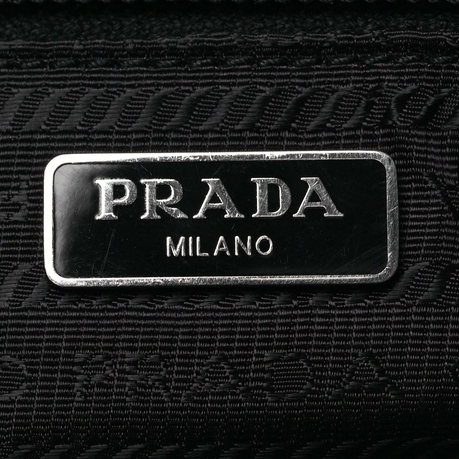 Prada Re-Nylon Vela Saffiano Wristlet Black 6 of 12