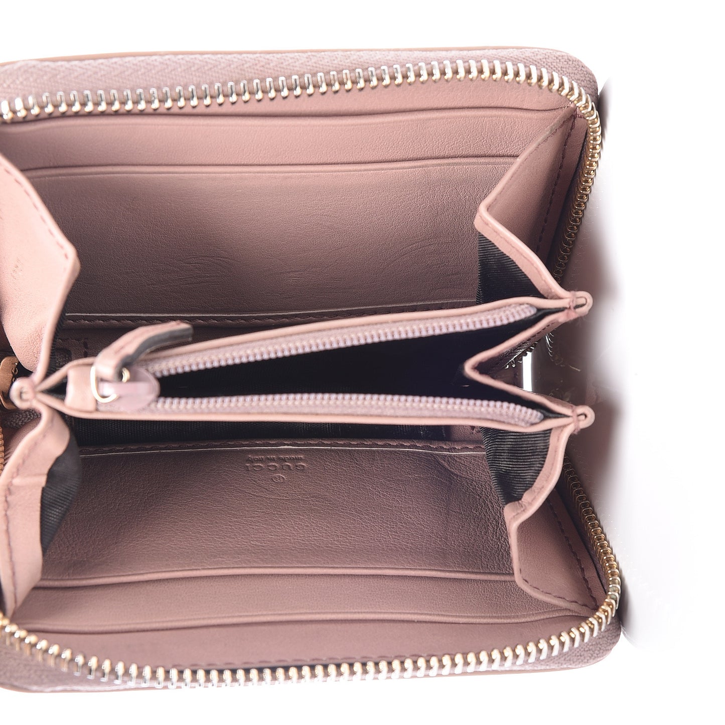 Patent Soho Compact Disco Zip Around Wallet Dark Cipria