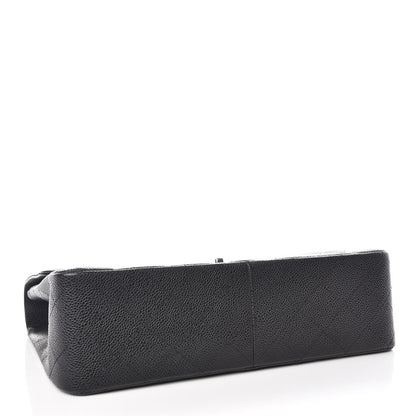 Chanel Caviar Quilted Jumbo Single Flap Black 4 of 9