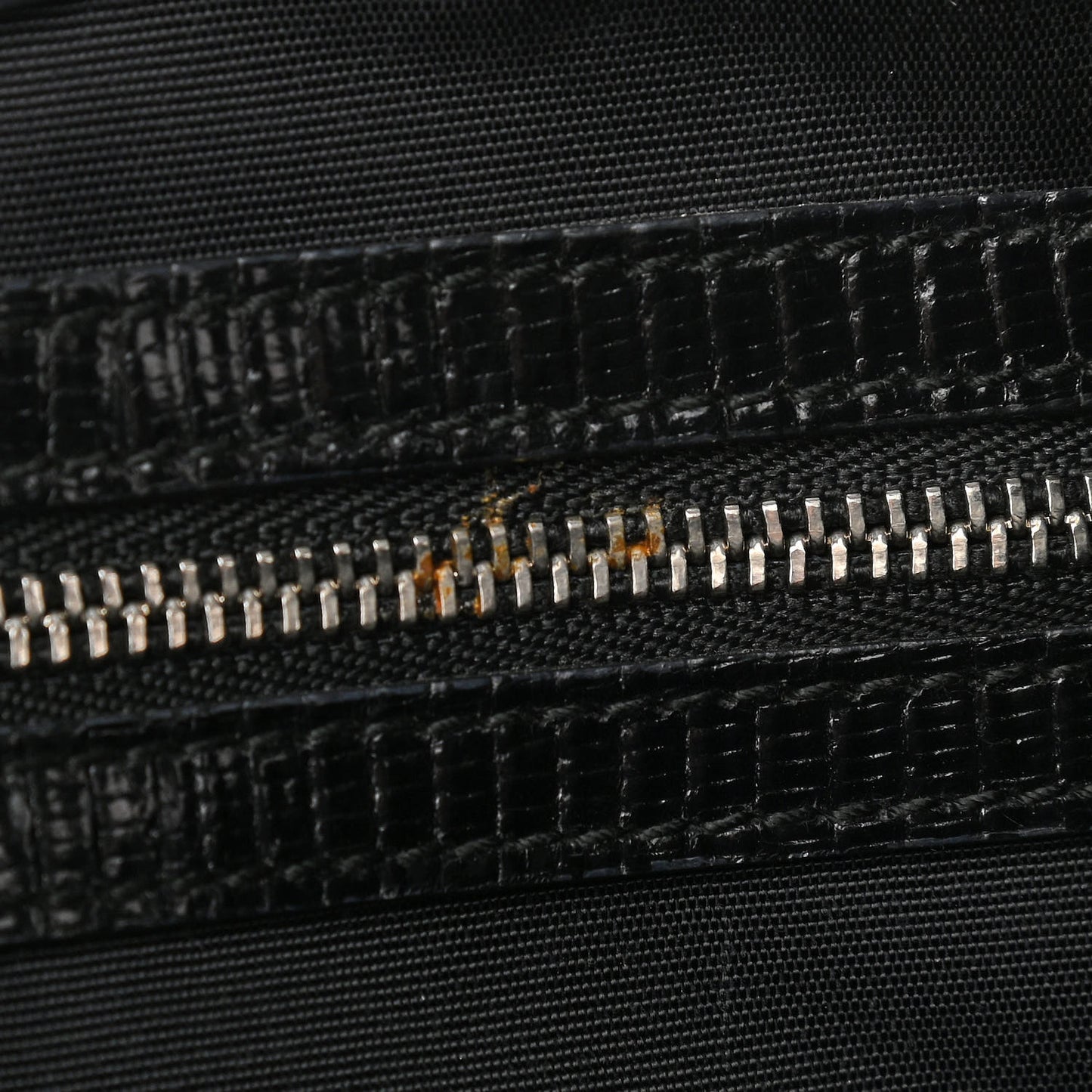 Calfskin Lizard Shoulder Bag Black