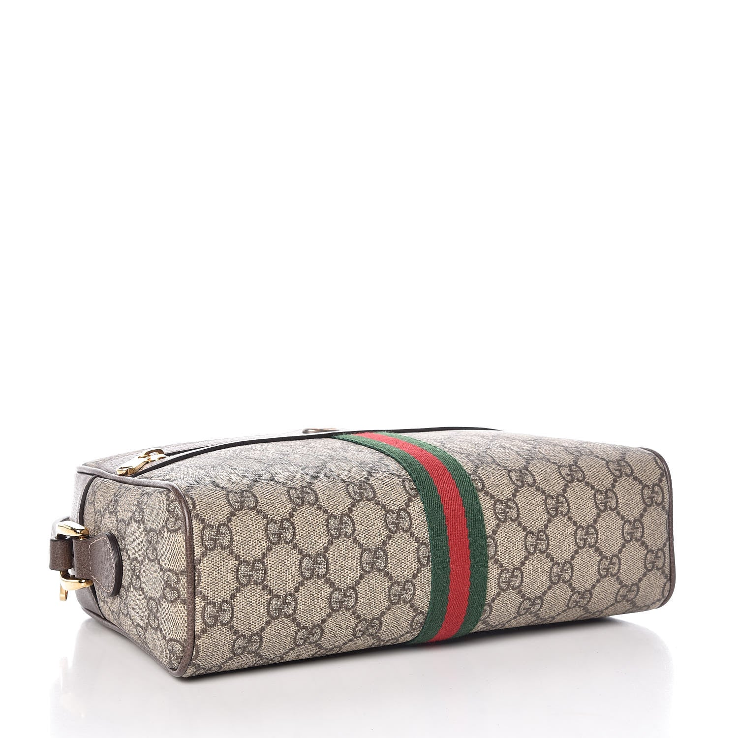 Gucci GG Supreme Monogram Web Small Ophidia Shoulder Bag Brown 4 of 10