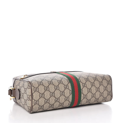 Gucci GG Supreme Monogram Web Small Ophidia Shoulder Bag Brown 4 of 10
