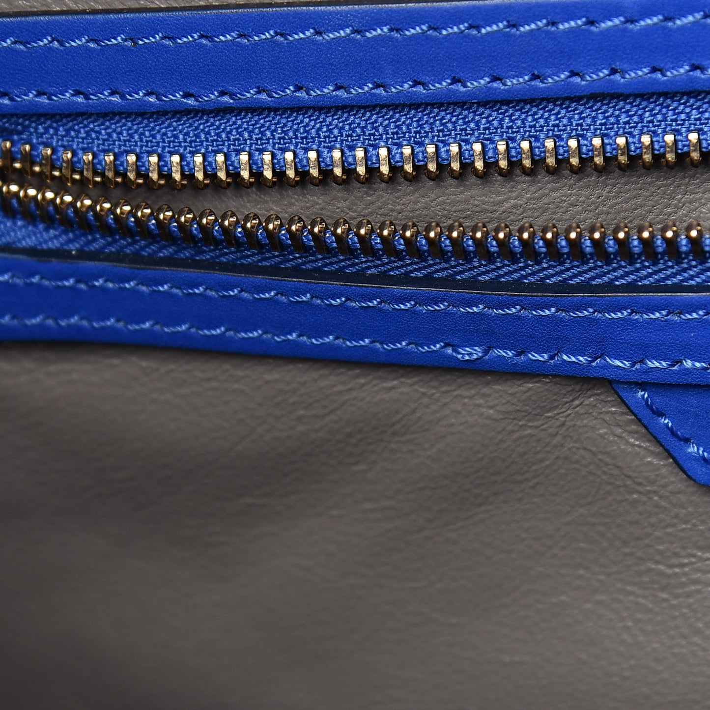 Smooth Calfskin Suede Mini Luggage Royal Blue