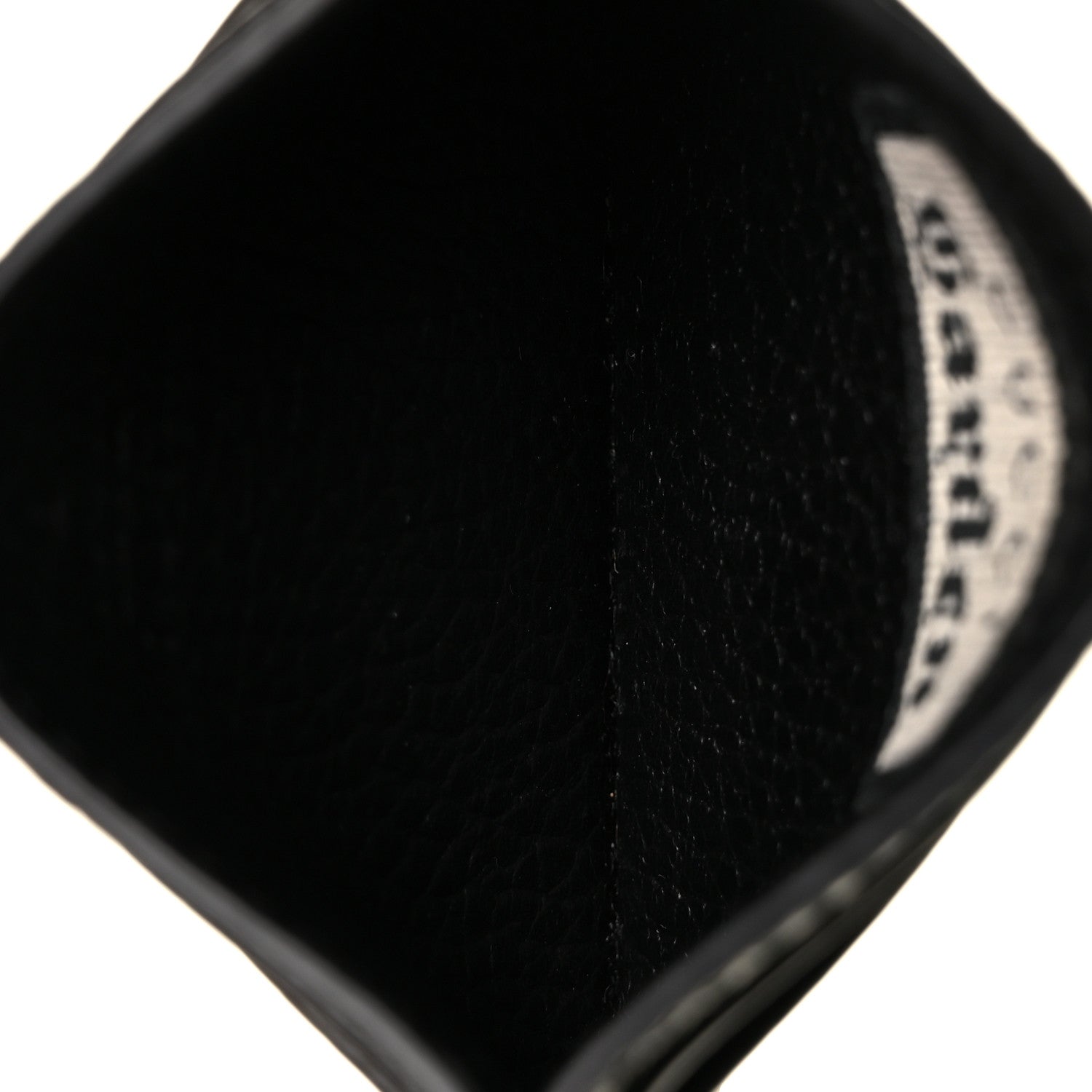 Gucci Calfskin Garden Bat Card Holder Black 5 of 9
