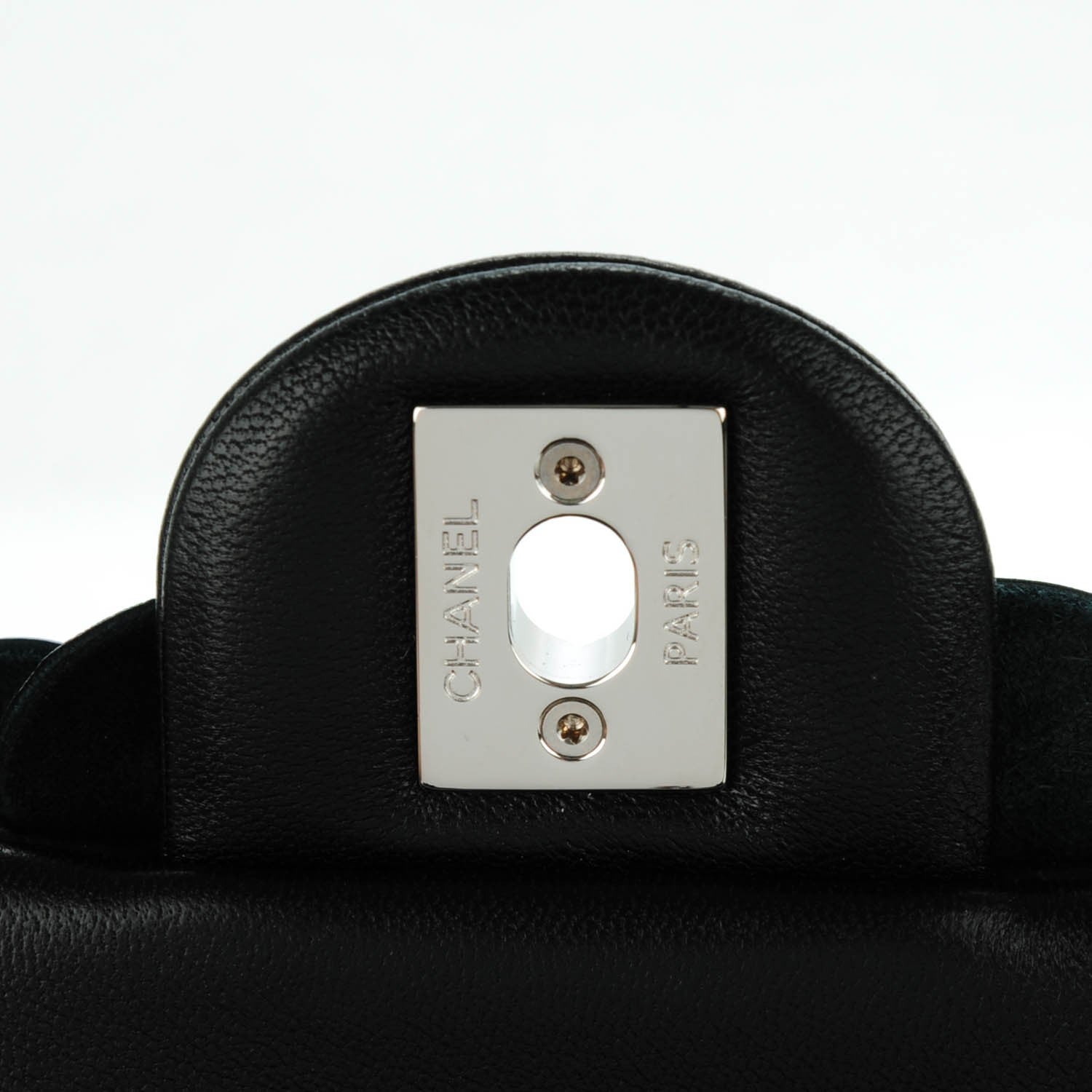 Chanel Lambskin Patent Mini Camellia Flap Black 7 of 9
