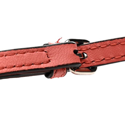 Fendi Nappa Rabbit Fox Fur Micro Buggie Baguette Coral 26 of 29