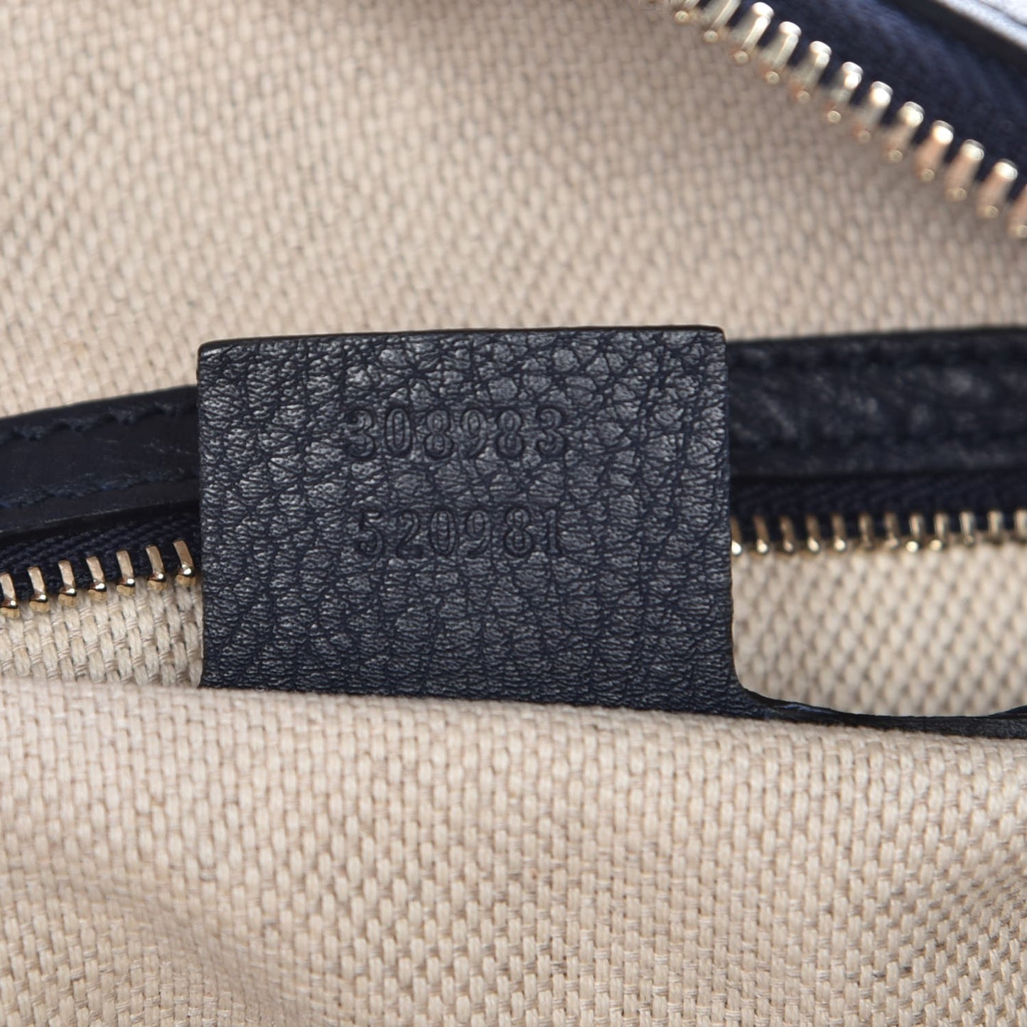 Pebbled Calfskin Small Soho Bowler Blue
