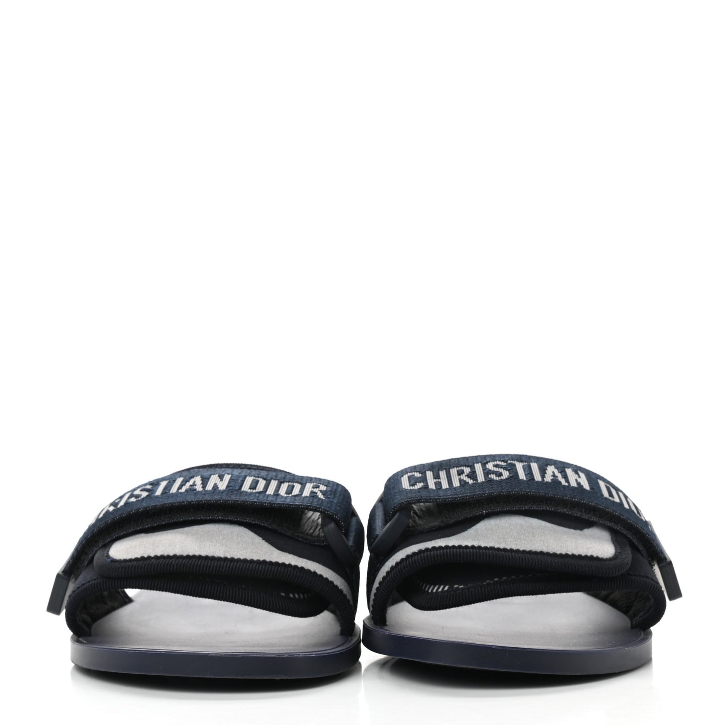 Technical Stretch Fabric Camouflage Dio(r)evolution Slide Sandals 38 Deep Blue