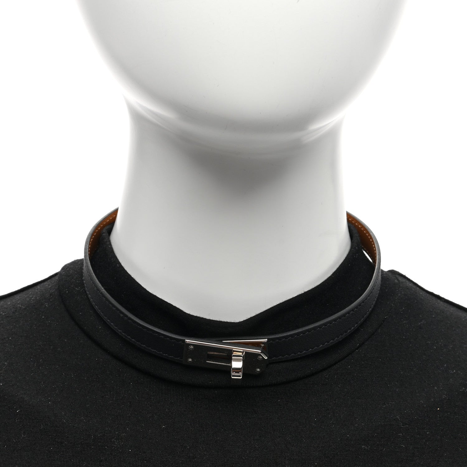 Hermes Swift Kelly Choker Black 6 of 6