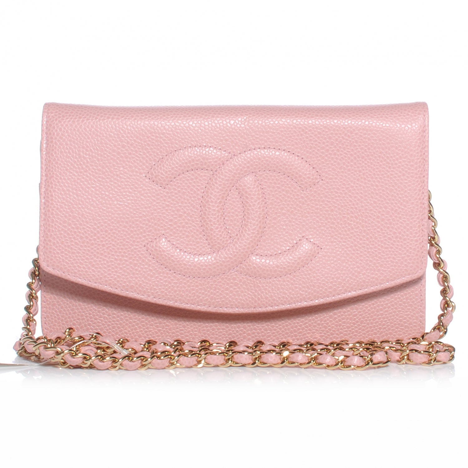 Chanel Caviar Wallet on Chain WOC Pink 1 of 8