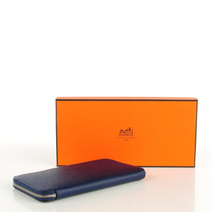 Hermes Epsom Silk'In Wallet Bleu Saphir 5 of 9