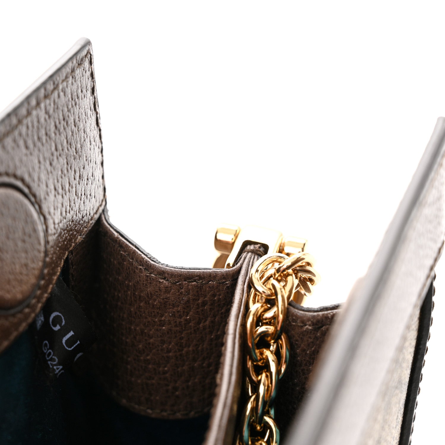 Gucci GG Supreme Monogram Web Small Ophidia Chain Shoulder Bag Brown 14 of 14