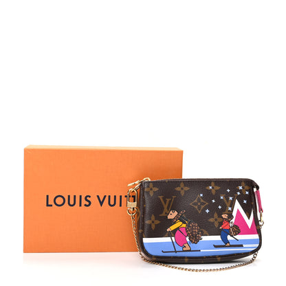 Louis Vuitton Monogram 2018 Christmas Animation Mini Bears Pochette Accessories 8 of 8