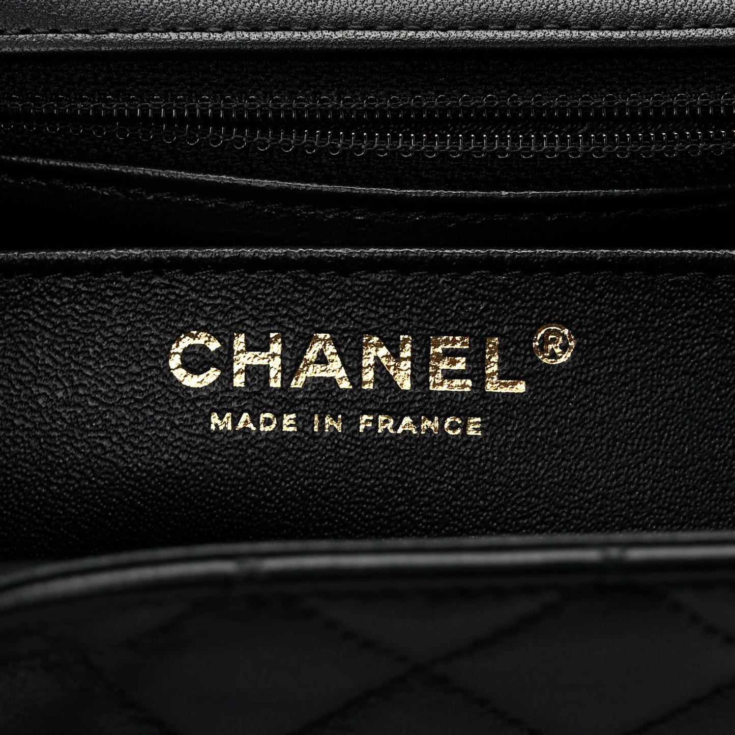 Lambskin Quilted Mini Rectangular Flap Black