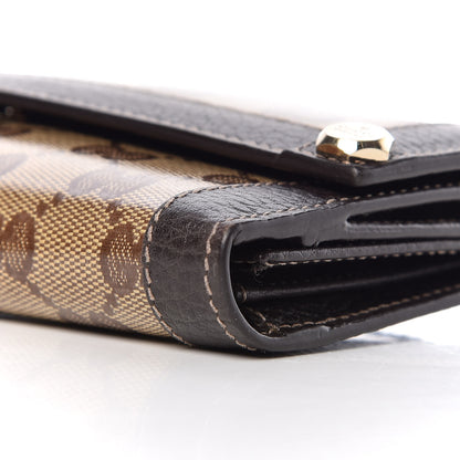 Gucci Crystal Monogram Continental Charmy Wallet Brown 8 of 9