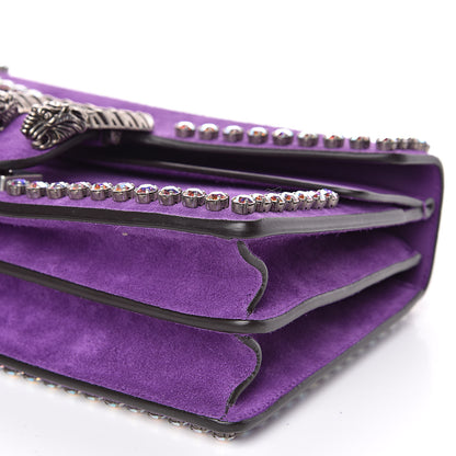 Gucci Suede Crystal Small Dionysus Shoulder Bag Bright Purple 11 of 11