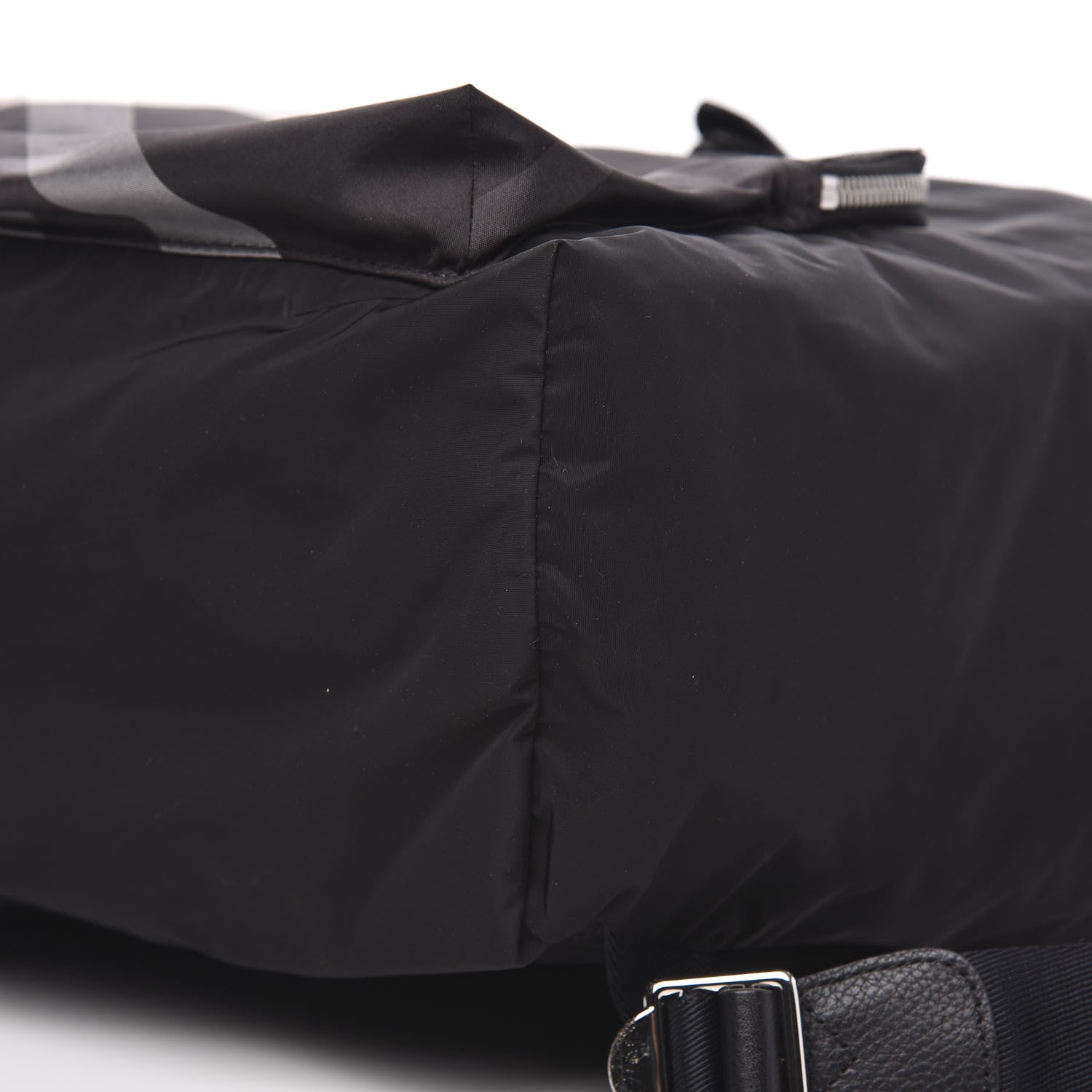 Burberry Nylon Solid to Check Backpack Black 8 of 8