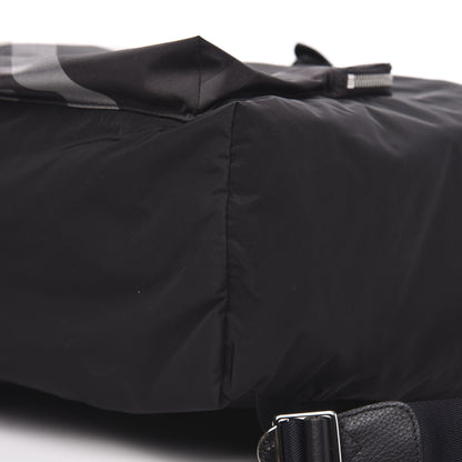Burberry Nylon Solid to Check Backpack Black 8 of 8