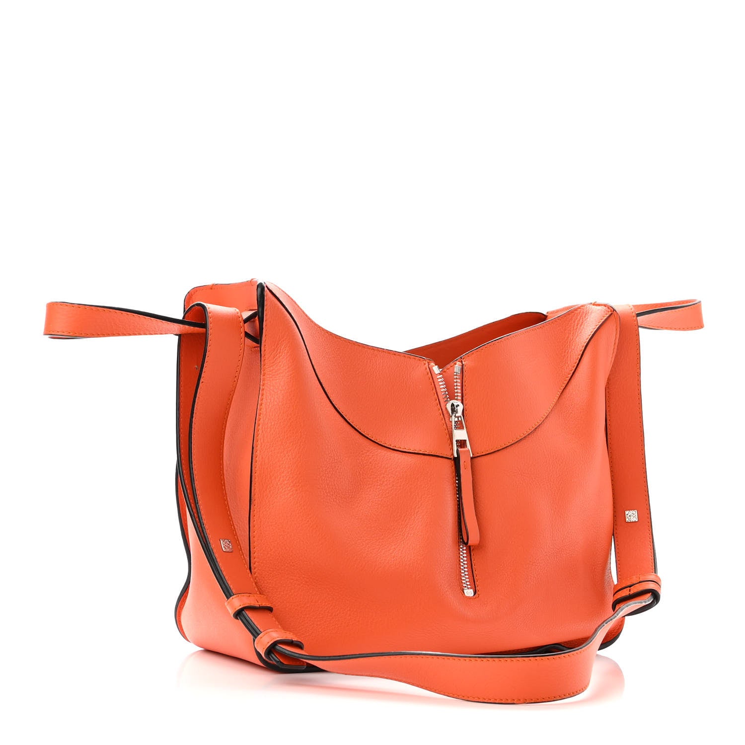 Loewe Grained Calfskin Small Hammock Shoulder Bag Apricot Orange 3 of 11