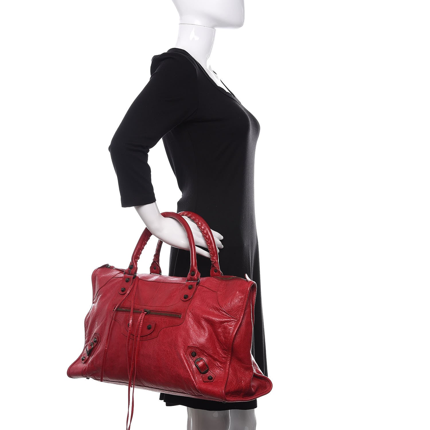 Balenciaga Agneau Classic Hardware Work Rubisse 2 of 19