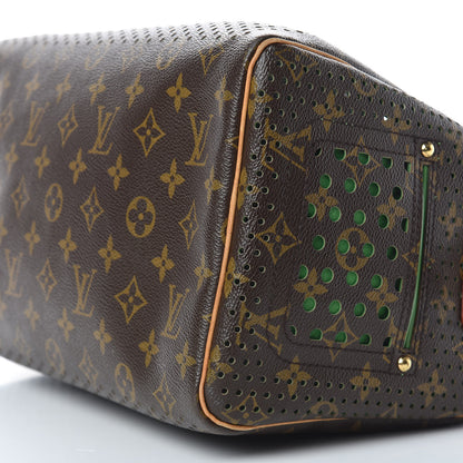 Louis Vuitton Monogram Perforated Speedy 30 Green 6 of 18