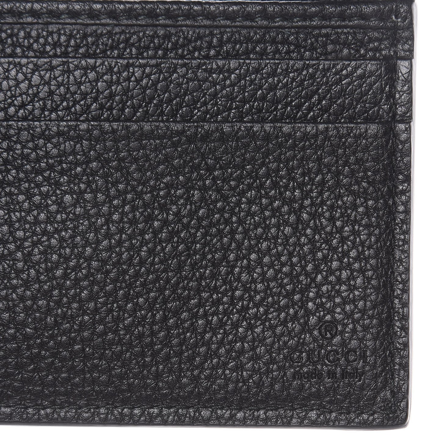 Cripto Calfskin Logo Bi-Fold Short Wallet Black Grege