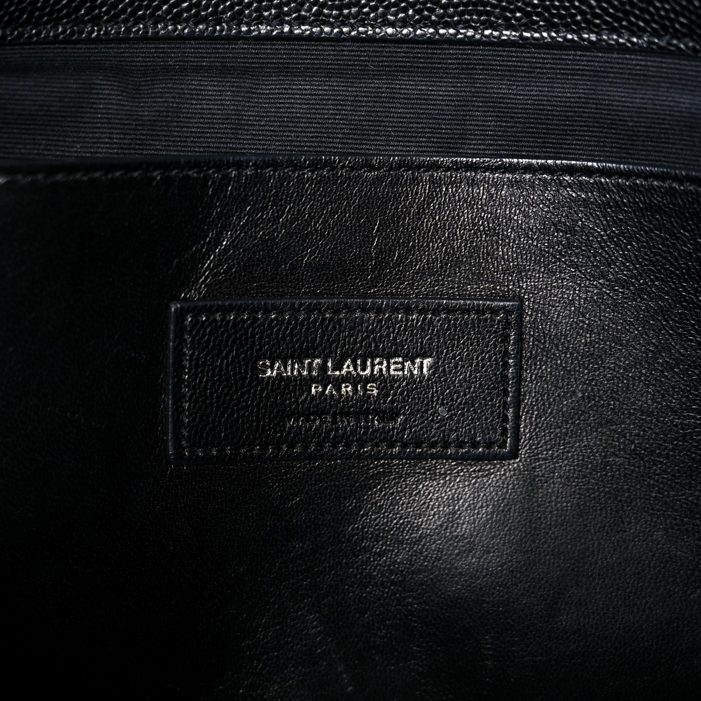 Grain De Poudre Medium West Hollywood Monogram Fold-Over Black