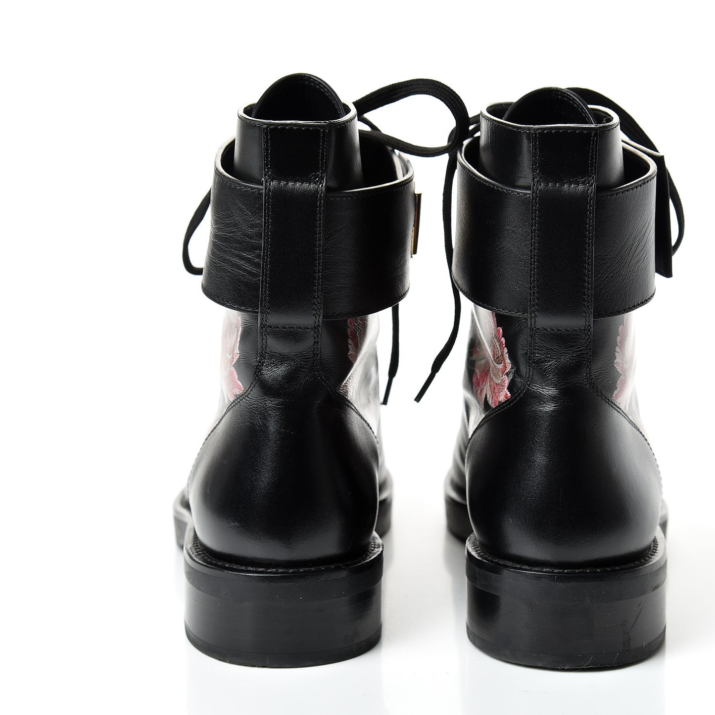 Calfskin Wonderland Ranger Flowers Boots 39.5 Black