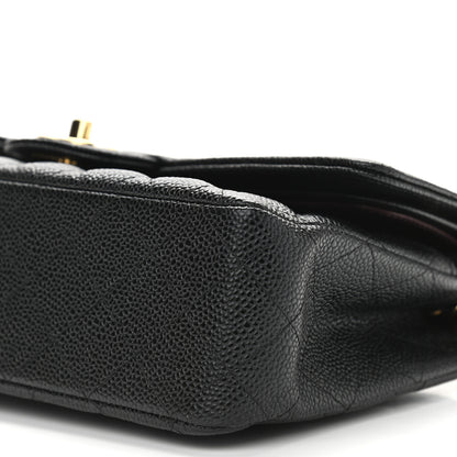 Chanel Caviar Quilted Medium Double Flap Black 2 of 9