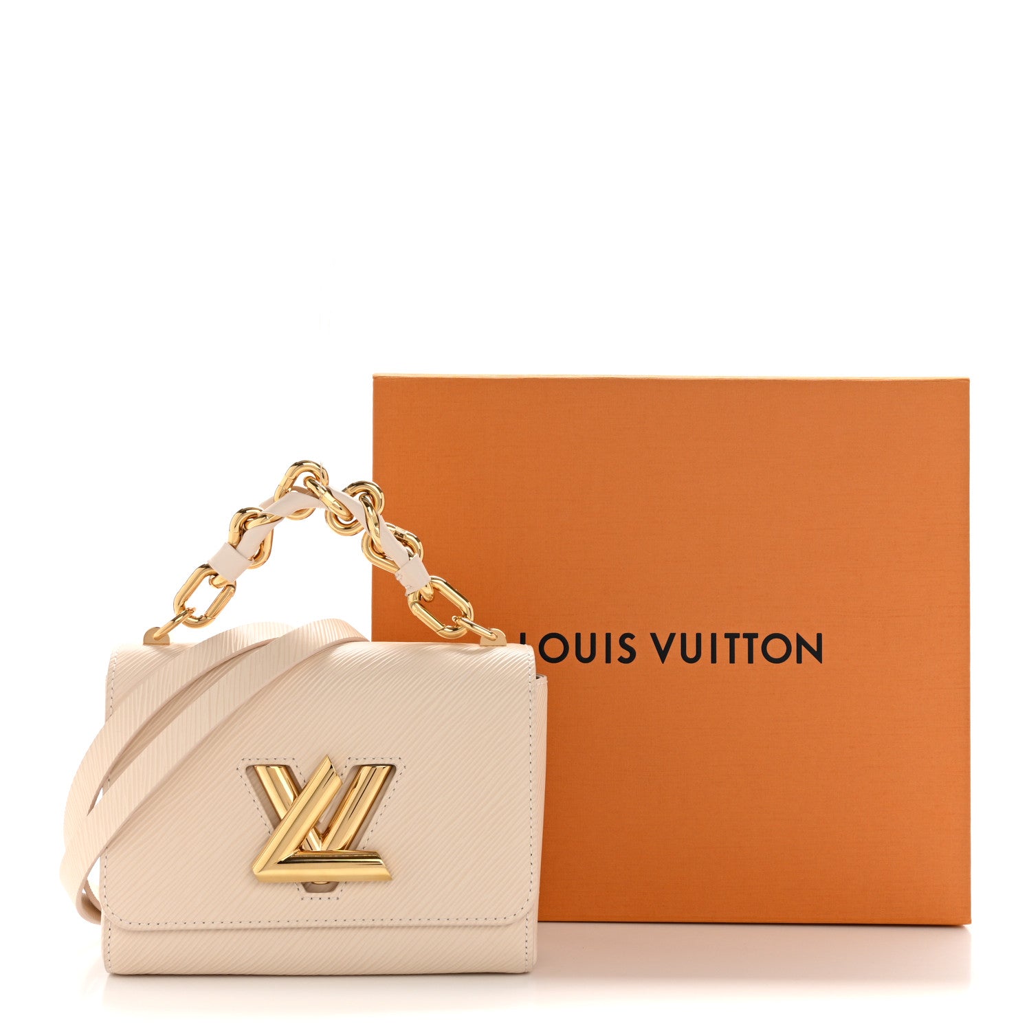 Louis Vuitton Epi Twist Braided Chain Shoulder Bag PM Quartz White 10 of 10