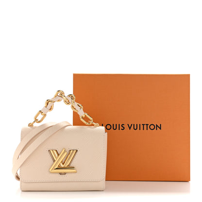 Louis Vuitton Epi Twist Braided Chain Shoulder Bag PM Quartz White 10 of 10