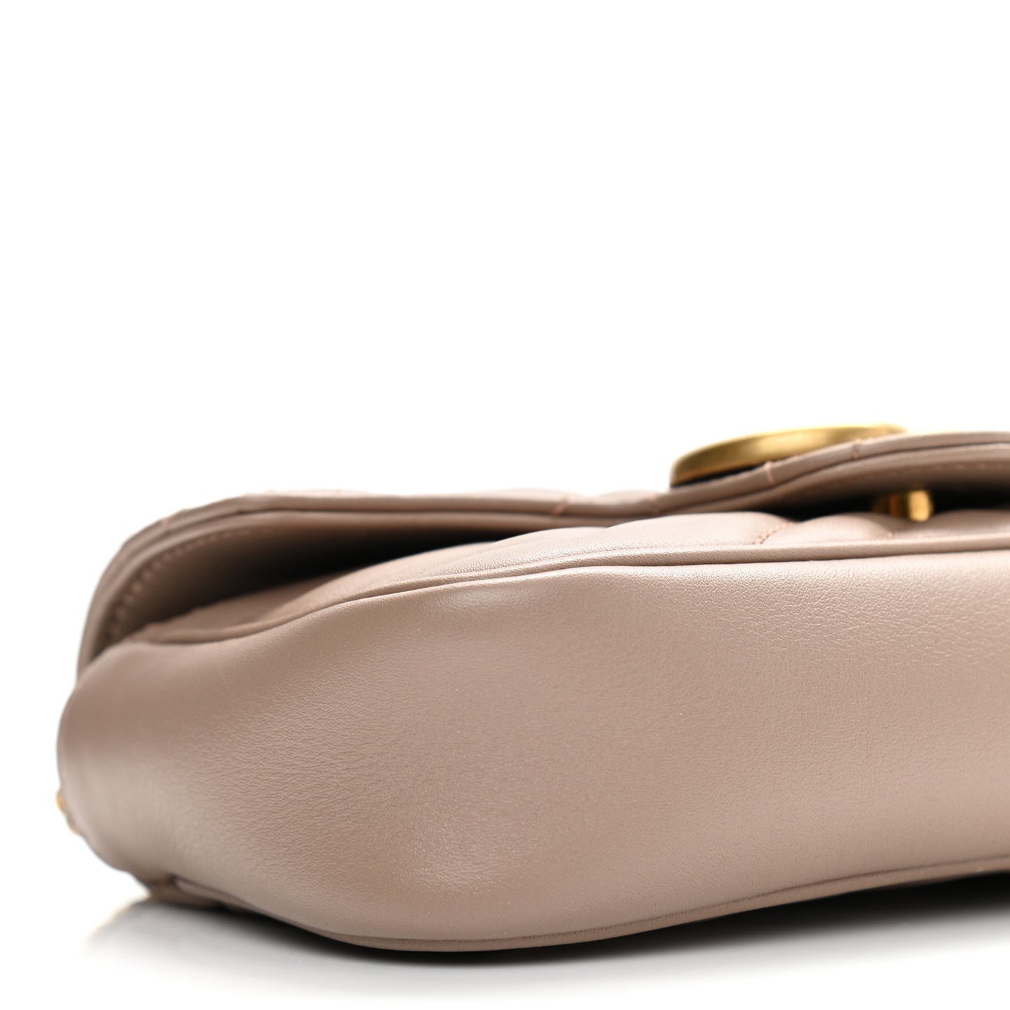 Calfskin Matelasse Super Mini GG Marmont Shoulder Bag Porcelain Rose